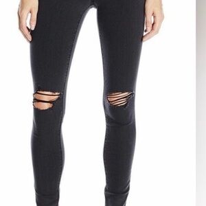 Joe's Jeans Women's Vixen Black Distressed Skinny Jeans